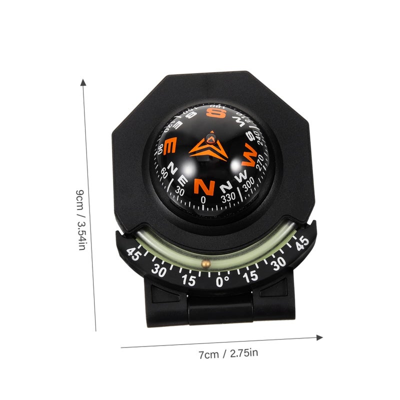 Night Glow Car Compass Ball Dashboard Ornament Adjustable Waterproof with Dual Sided Adhesive - Image 3