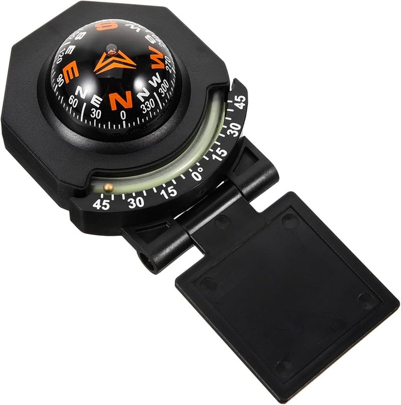 Night Glow Car Compass Ball Dashboard Ornament Adjustable Waterproof with Dual Sided Adhesive - Image 1