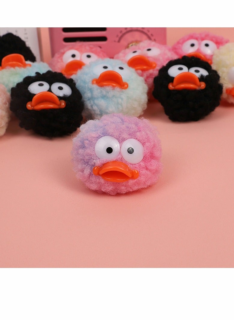 Plush Duck Shoe Charms for DIY Decoration, lovely Accessories for Hole Shoes, Slippers, Sandals, and Casual Footwear