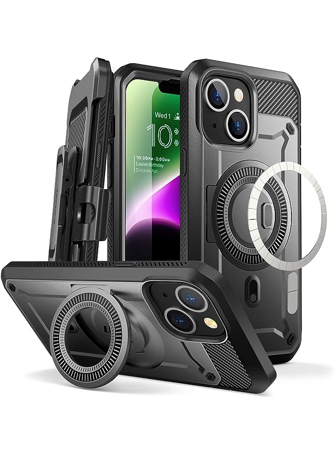 SupCase Unicorn Beetle Pro Mag Case for iPhone 14 Plus 6.7", Compatible with MagSafe Full Body Rugged Case with Built-in Screen Protector & Kickstand & Belt-Clip - Image 1