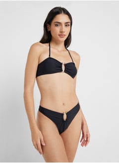 Ginger Ringer Detail Bandeau Bikini & Brief Set  - Image 4