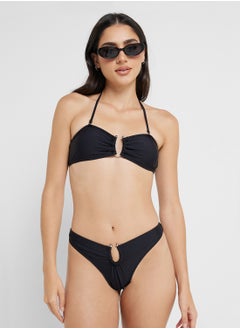 Ginger Ringer Detail Bandeau Bikini & Brief Set  - Image 1