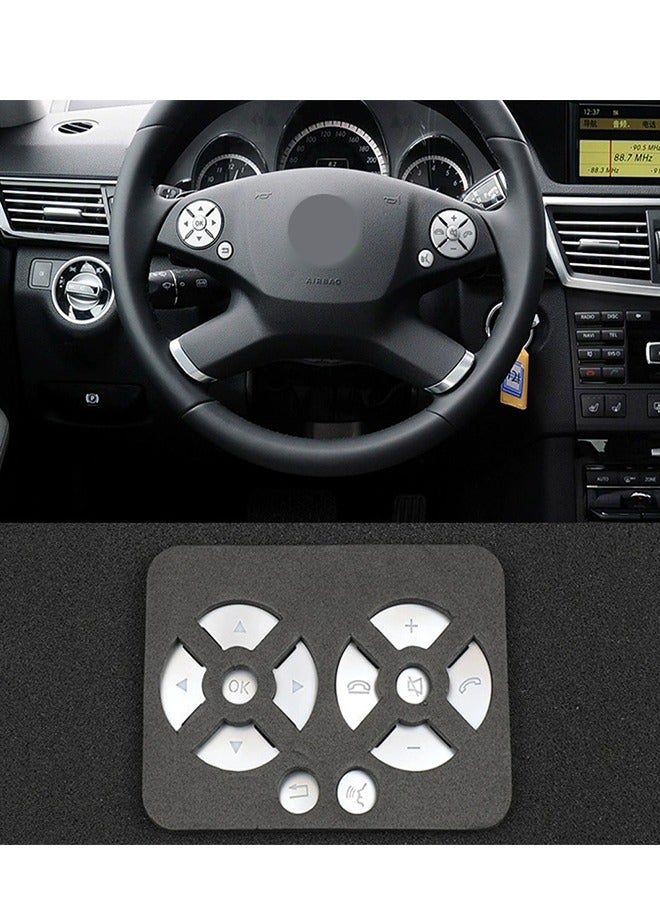 Cover Car Seat Control Buttons For Mercedes E & C & S & GLK (12 Pieces) - Image 1