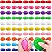 Kasyat 40 Pcs Brain Stress Ball 3 Colorful Large Brain Shaped Stress Ball Bulk Halloween Party PU Hand Muscle Exercise Pressure Prop for Adult Improving Grip Strength Object Recognition Prop Mold - Image 2
