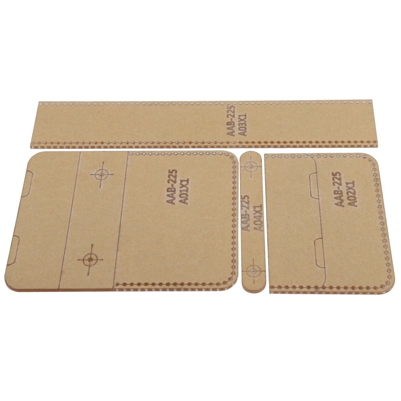 4Pcs Acrylic Template DIY Leather Pattern Coin Purse Wallet Mold Craft Tools Accessories - Image 4