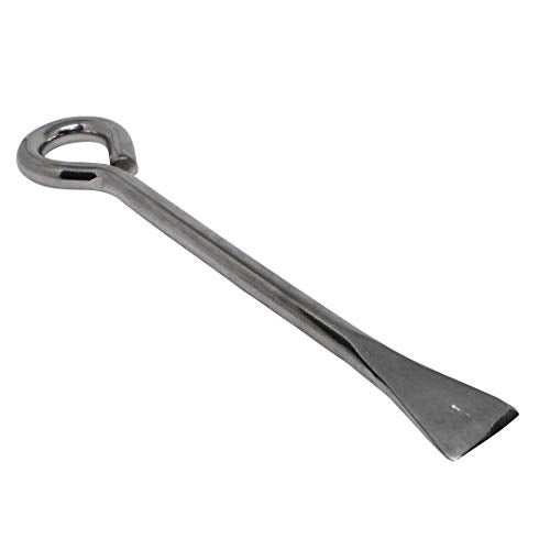 Coolboss Coconut Opener Steel Rod, length18 cm, Thickness 10 mm, Traditional South Indian Coconut Breaker, Kitchen Tool, Peeler, Chipper, Cutter, Rust Free Stainless Steel Coconut Shell Cracker Tool - Image 5