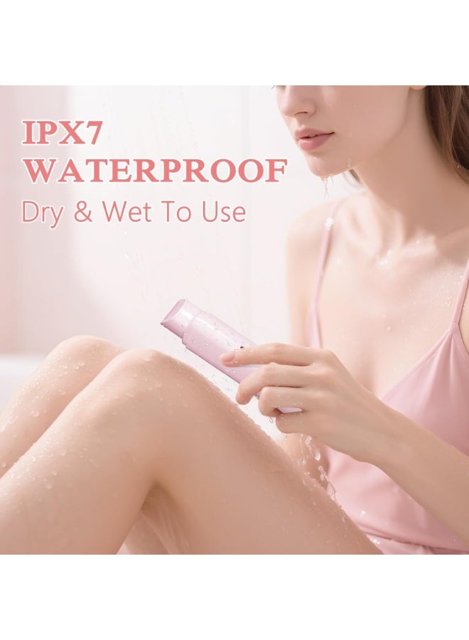 ماكينة حلاقة كهربائية 2 في 1 للنساء، ماكينة حلاقة كهربائية، أداة تشذيب شعر البكيني، ماكينة حلاقة نسائية للساقين والذراعين والإبطين ومنطقة البكيني والوجه، شاشة LED، قابلة لإعادة الشحن عبر منفذ USB - Image 5