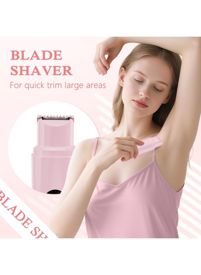 ماكينة حلاقة كهربائية 2 في 1 للنساء، ماكينة حلاقة كهربائية، أداة تشذيب شعر البكيني، ماكينة حلاقة نسائية للساقين والذراعين والإبطين ومنطقة البكيني والوجه، شاشة LED، قابلة لإعادة الشحن عبر منفذ USB - Image 3