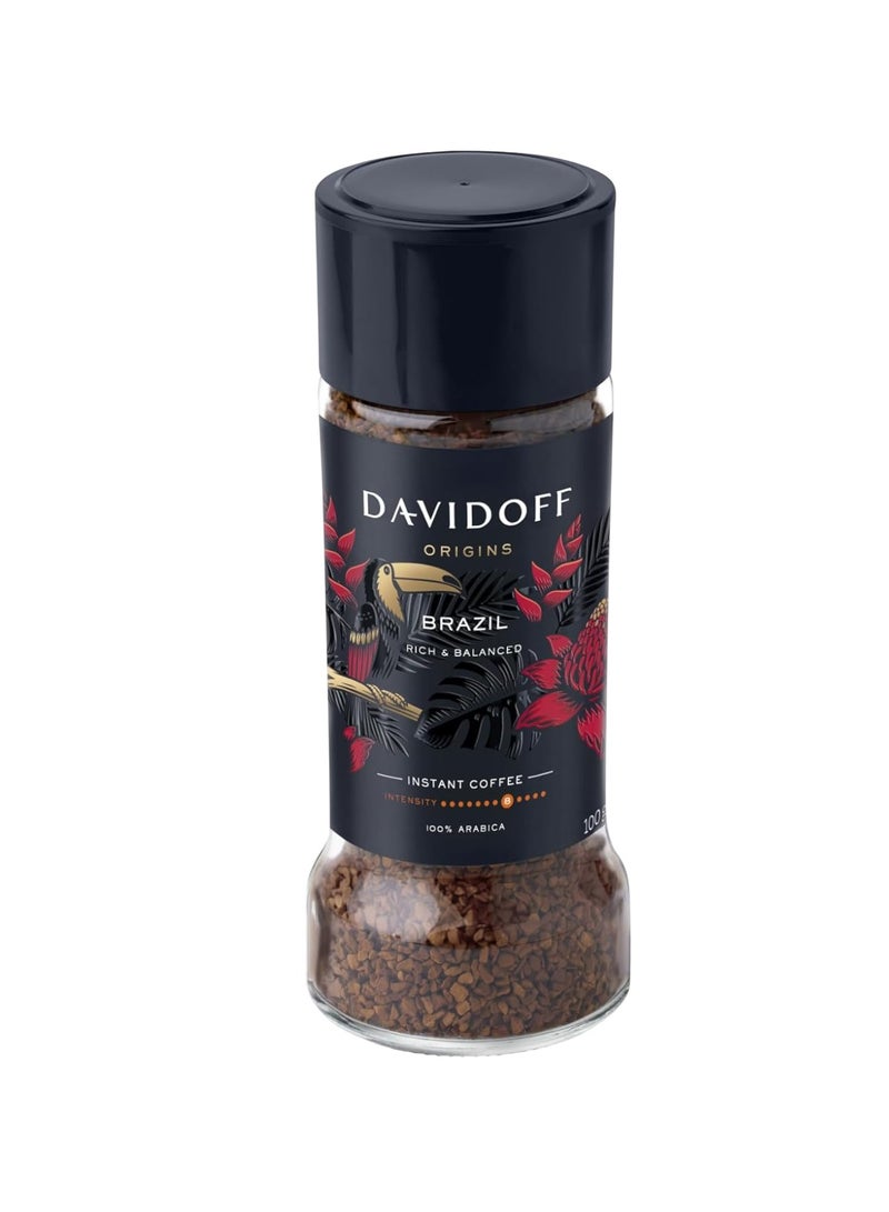 Davidoff Origins Brazil Instant Coffee 90g - Image 1