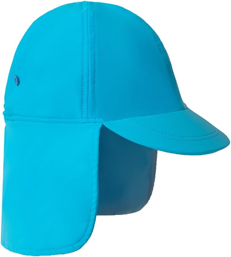 Gifts Treat Kids Legionnaires Hat, UPF 50+ Sun Protection Swim Cap Flap Hat for Kids, Quick Drying Boys Sun Hat with Neck Protection for Beach Seaside Pool… - Image 1