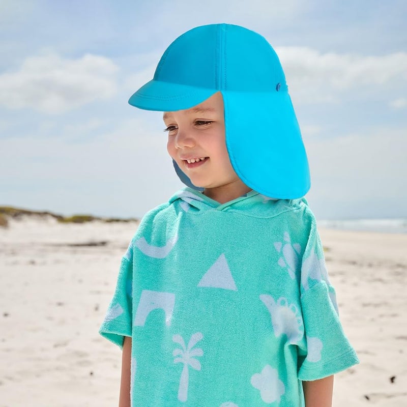 Gifts Treat Kids Legionnaires Hat, UPF 50+ Sun Protection Swim Cap Flap Hat for Kids, Quick Drying Boys Sun Hat with Neck Protection for Beach Seaside Pool… - Image 2