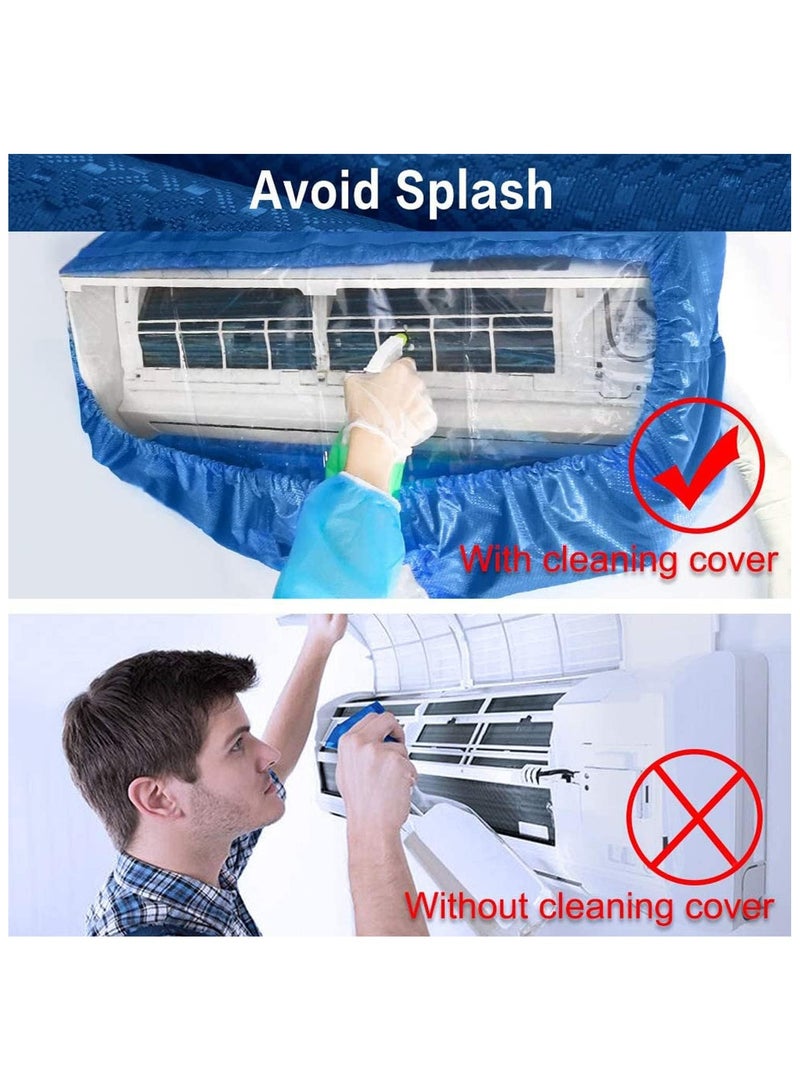 DELGREEN Air Conditioning Cleaning Waterproof Cover Bag with Drain Outlet Dust Washing Clean Protector Bag Size 2P-3P  Wall Mounted Air Conditioning Service Bag with Water Pipe - Image 5