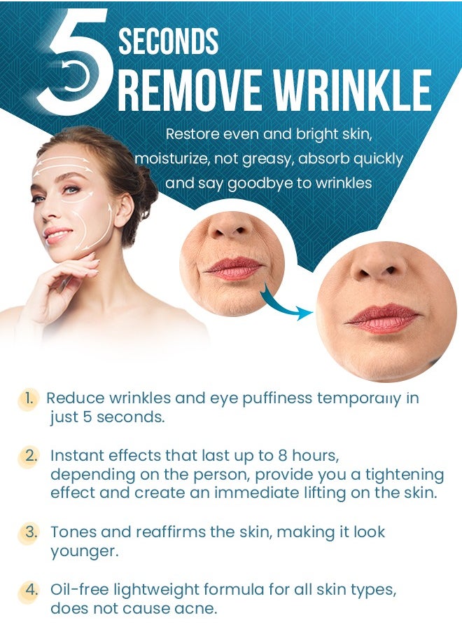 NIKITA.VIVI 5 Seconds Instant Wrinkle Remover Removes Wrinkles and Puffiness of Eyes with Hydration Twenty One Peptide Anti Wrinkle Eye Cream Hydrating Eye Cream for Anti Aging Reduce Wrinkles 20g  - Image 4