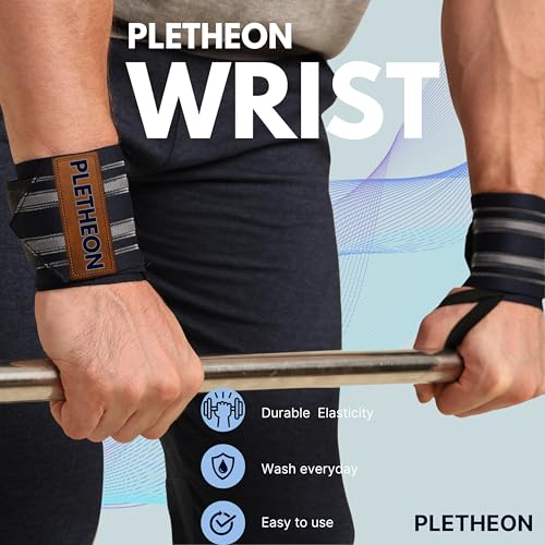 PLETHEON Wrist Support Band for Gym, Workout & Weightlifting | Adjustable Wrist Strap for Men & Women | Pain Relief & Wrist Stability for Fitness & Sports (VENTILATED BLUE) - Image 3