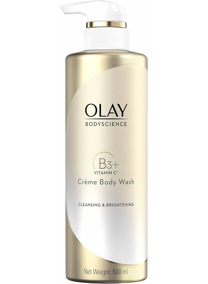 Olay Bodyscience Cleansing & Brightening Crème Body Wash 500 Ml - Image 1