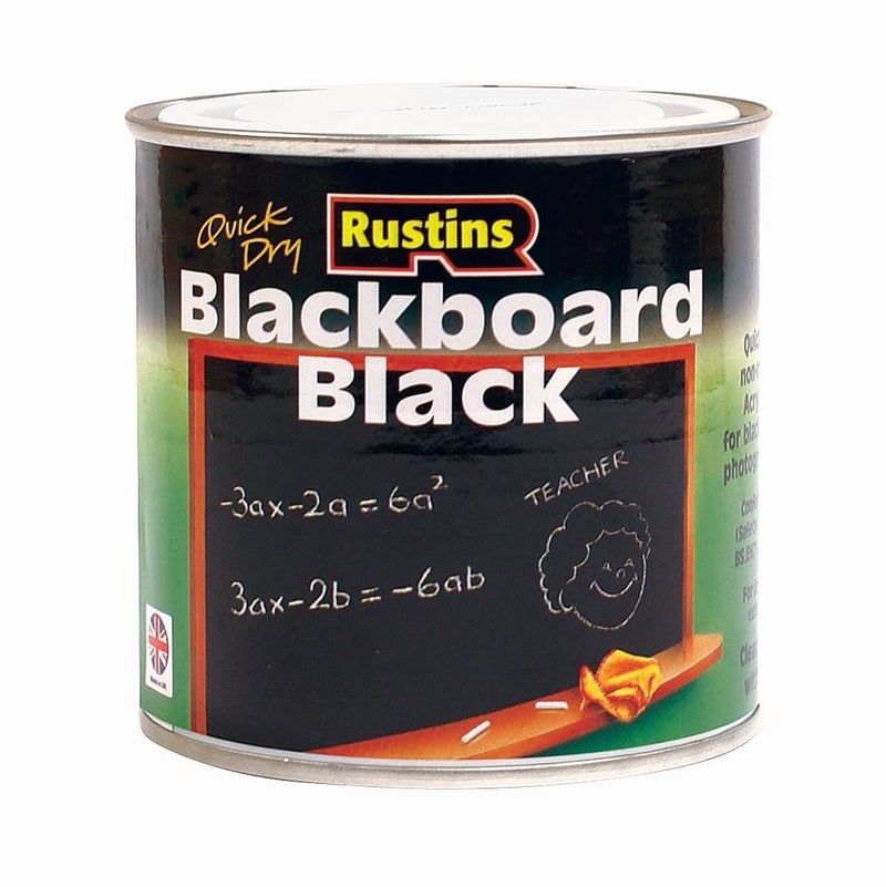 Rustins Blackboard Black Paint 250ml - Image 1