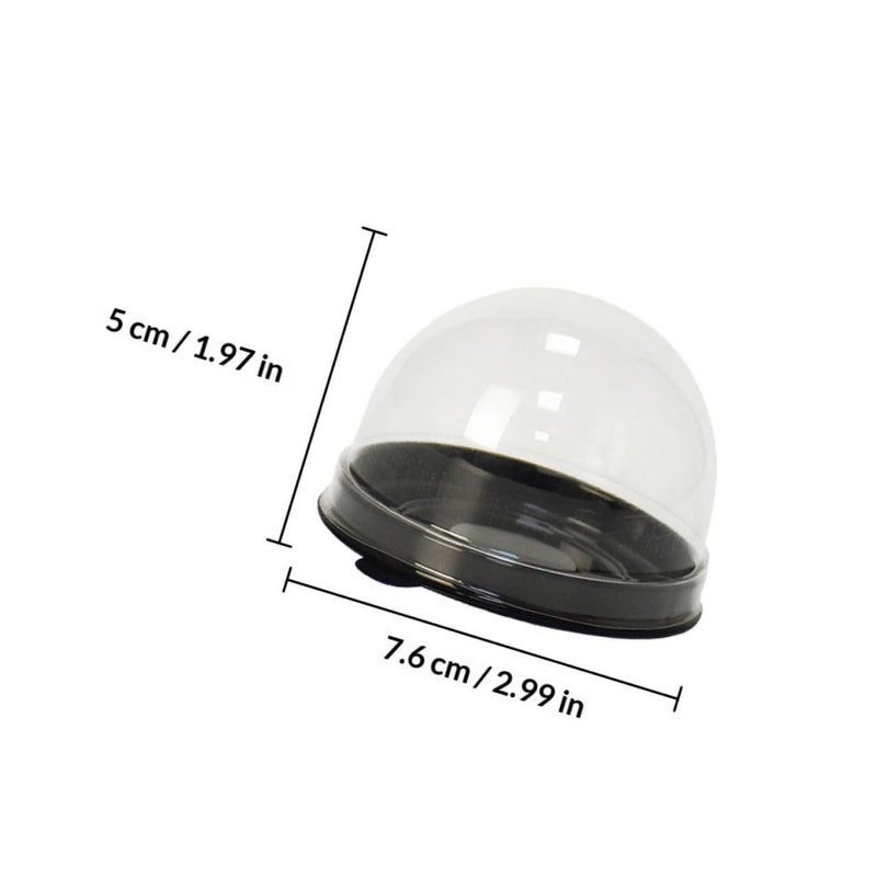 50pcs Plastic Cake Boxes with Dome Lids Bakery Takeout Containers - Image 3