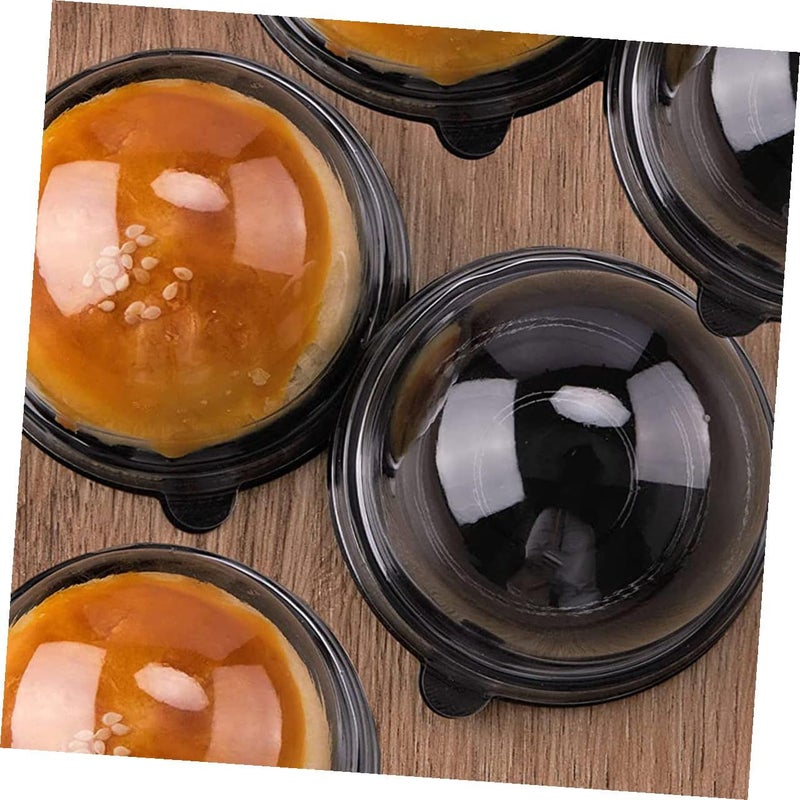 50pcs Plastic Cake Boxes with Dome Lids Bakery Takeout Containers - Image 5
