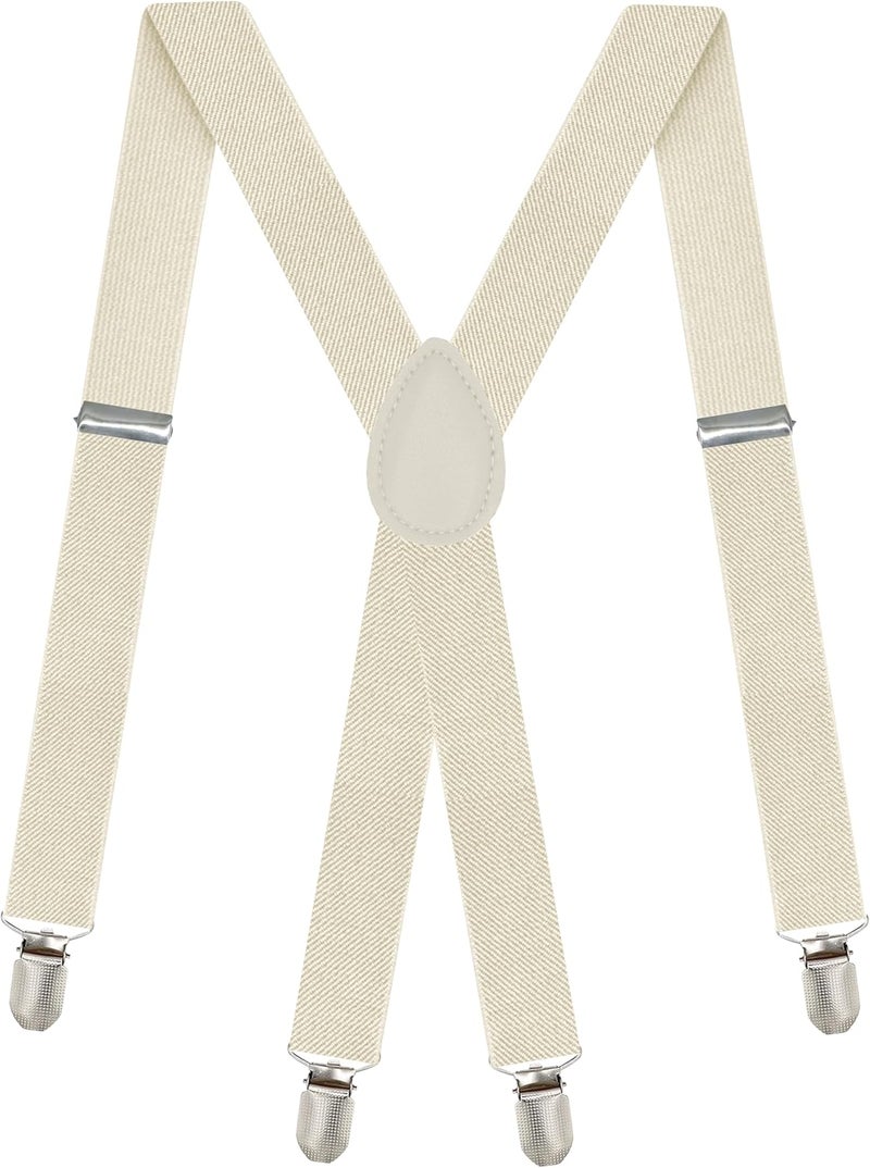 DIBI Suspenders for Men - Adjustable X back Suspender with 4 Strong Clips - Image 1