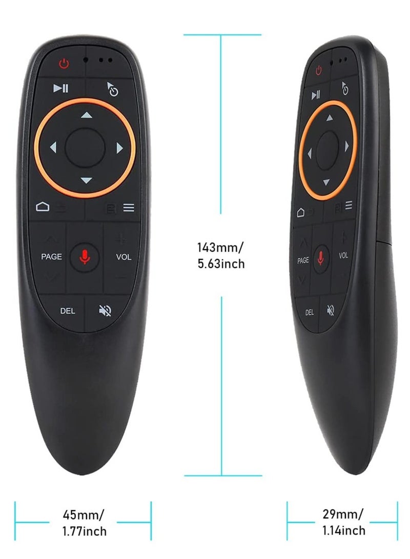 Voice Remote Air Mouse Remote, 2.4G RF Wireless Remote Control with 6 Axis Gyroscope and IR Learning, Air Fly Mouse with Voice Input for Android TV Box/PC/Smart TV/HTPC/Projector - Image 2