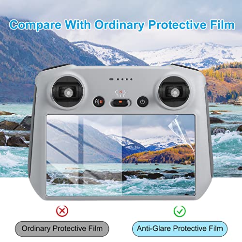 Skyreat Anti-Glare Matte Screen Protector For DJI Mini 5 Pro/Mini 4 Pro/Mini 3 / Air 3s Drone Accessories with DJI RC/RC 2 Remote Controller (2 Pack) - Image 2