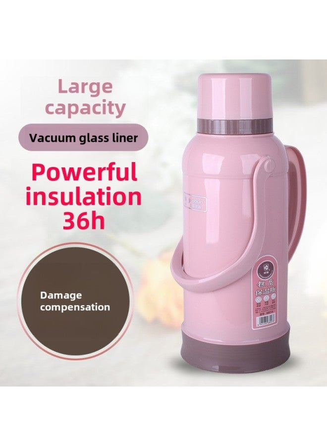 Thermos Bottle Household Thermos Bottle Bottle Bottle Bottle Thermos Large Thermos Bottle Student Dormitory Kettle Glass Liner-Colour:Silver Shield Dormitory Powder 3.2l-Capacity:Complete Set [shell + Liner + Tray]  - Image 3