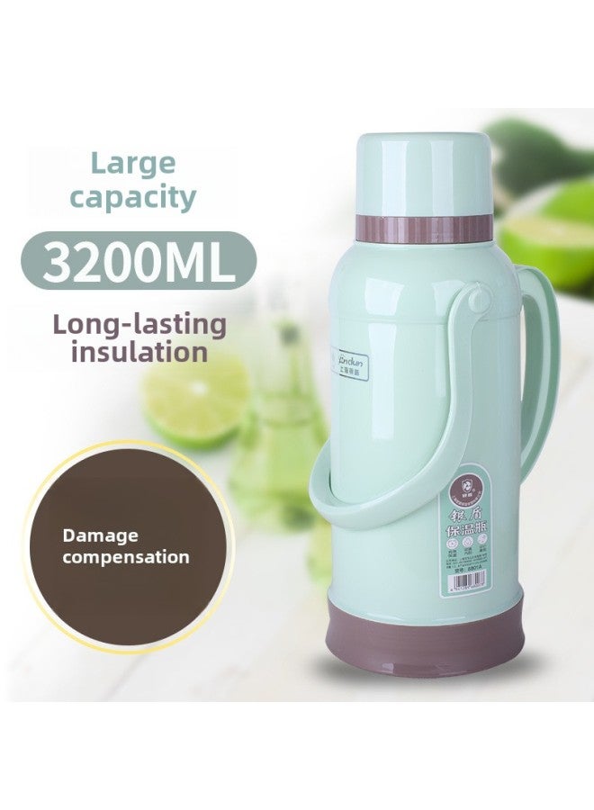 Thermos Bottle Household Thermos Bottle Bottle Bottle Bottle Thermos Large Thermos Bottle Student Dormitory Kettle Glass Liner-Colour:Silver Shield Dormitory Powder 3.2l-Capacity:Complete Set [shell + Liner + Tray]  - Image 4