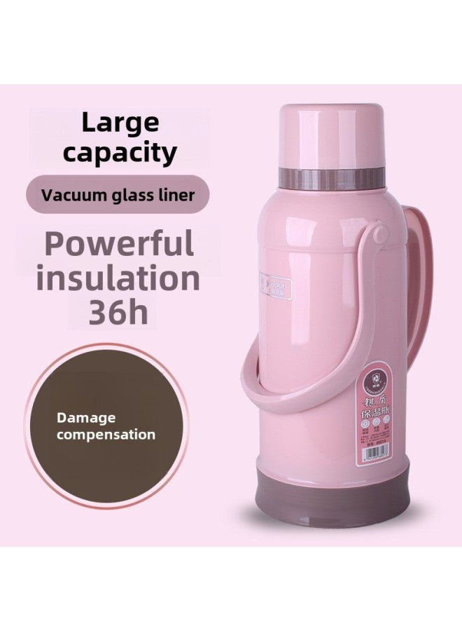 Thermos Bottle Household Thermos Bottle Bottle Bottle Bottle Thermos Large Thermos Bottle Student Dormitory Kettle Glass Liner-Colour:Silver Shield Dormitory Powder 3.2l-Capacity:Complete Set [shell + Liner + Tray]  - Image 2
