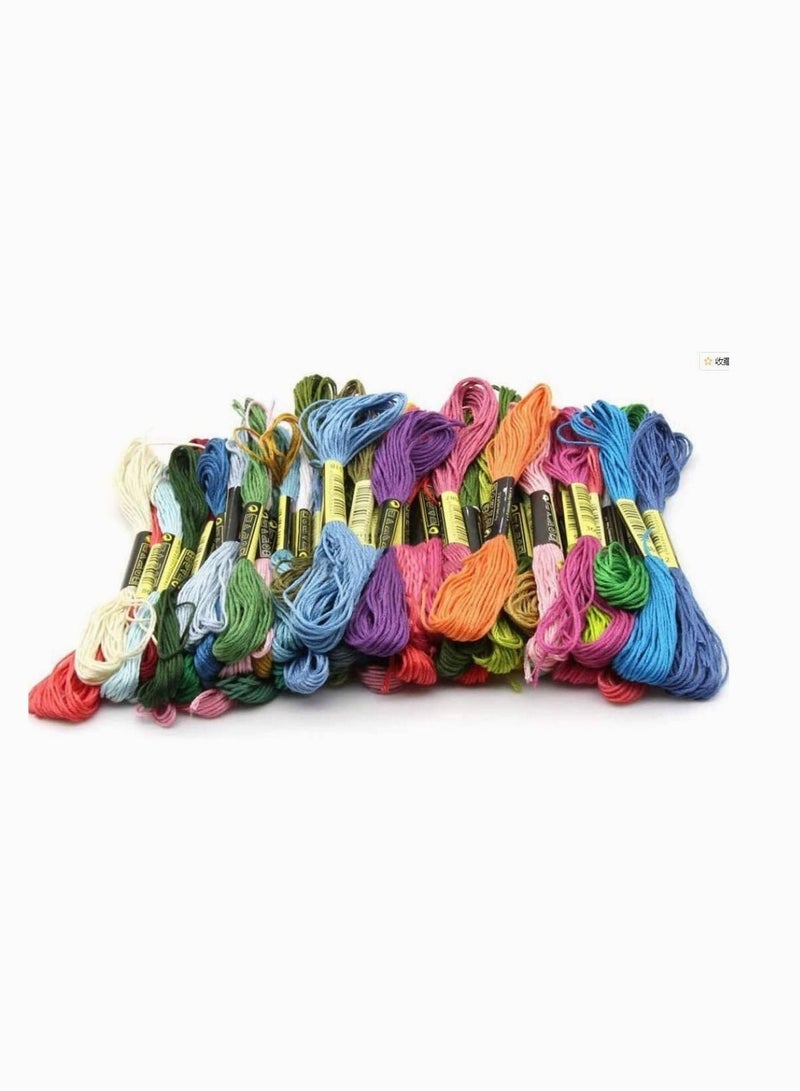 Y&D Cross Stitch Cotton Embroidery Threads (Multicolor, Set of 100 Pieces) - Image 2