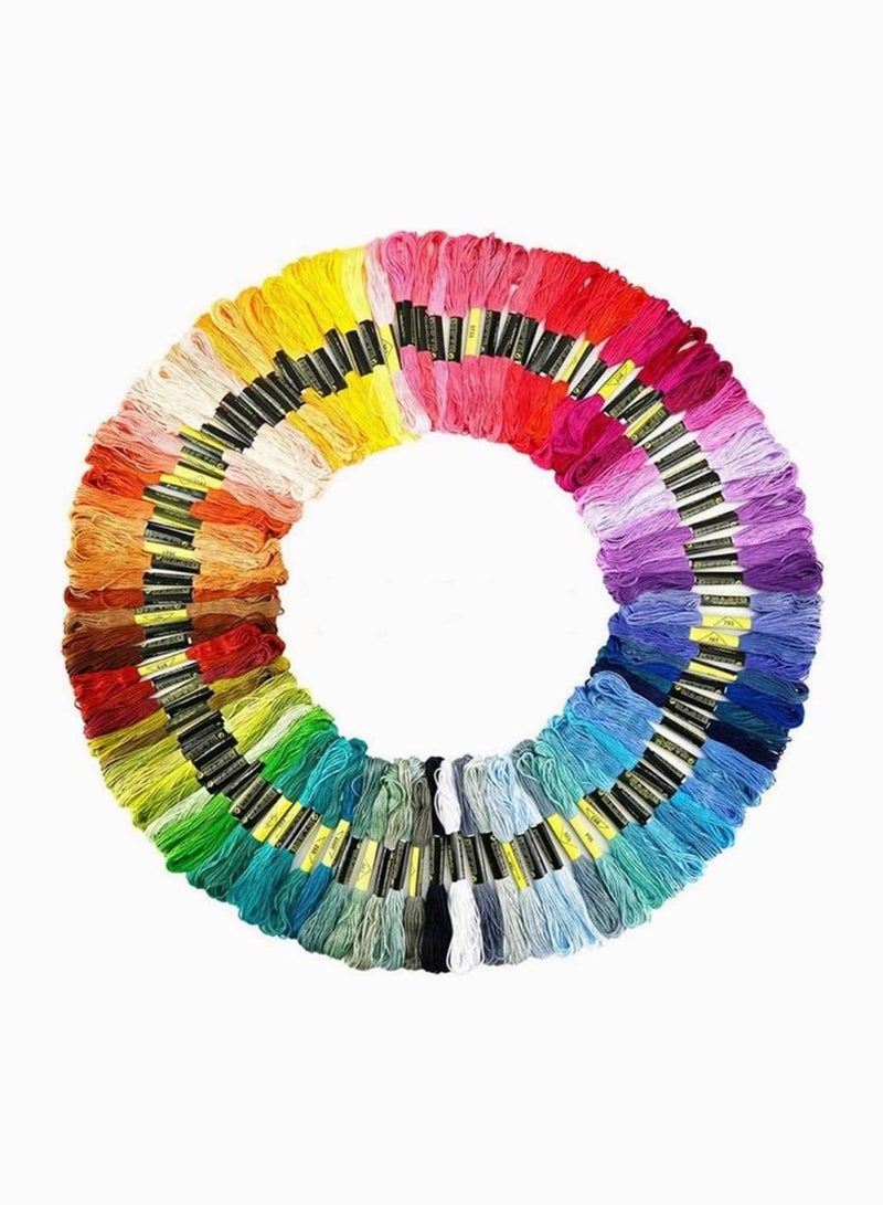Y&D Cross Stitch Cotton Embroidery Threads (Multicolor, Set of 100 Pieces) - Image 1