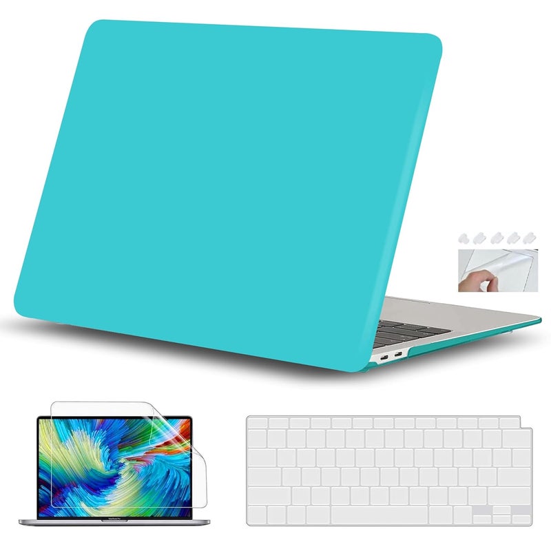 GIOIA BAZAAR Compatible with MacBook Pro 13 inch 2024 2023-2016 M2 Case Cover Release A2338 M1 A2289 A2251 A2159 A1989 A1706 A1710 Chip, Protective Plastic Hard Shell Case Cover (Matt Sea Green) - Image 1
