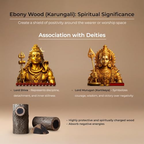 Divine Hindu سوار كارونجالي الهندوسي الإلهي (12 مم) | سوار كارونجالي أصيل للرجال والنساء | سوار خرزي للتأمل والحماية وشفاء الطاقة | مجوهرات روحية تقليدية للارتداء اليومي - Image 4