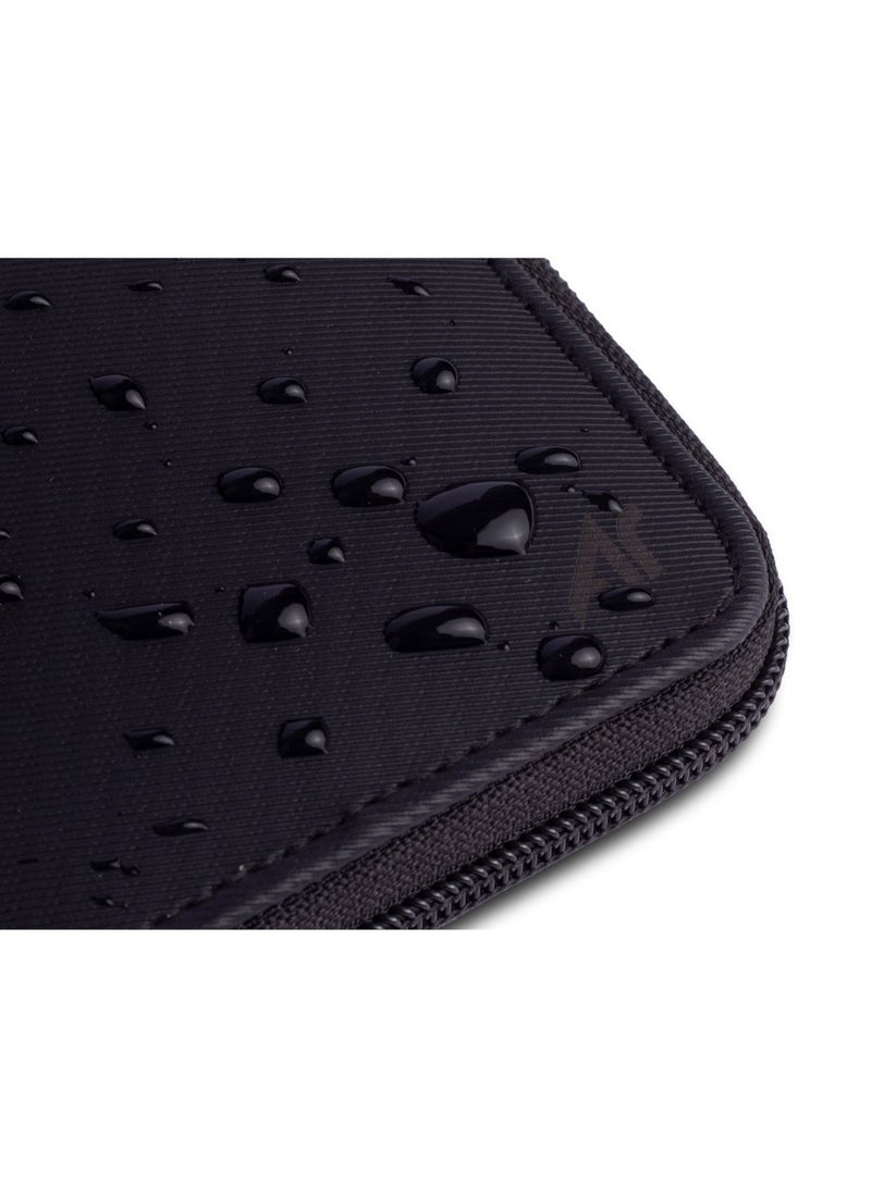 ايه ار سابلاي Ar Bella Wallet من Arij Bags | محفظة حريمي بسوستة بخامة مقاومة للمياه للاستخدام اليومي، تشيل 14 كارت + جيب كاش + جيب سري + نافذة بطاقة + حماية RFID (11 × 9 × 2 سم) (أسود) - Image 4