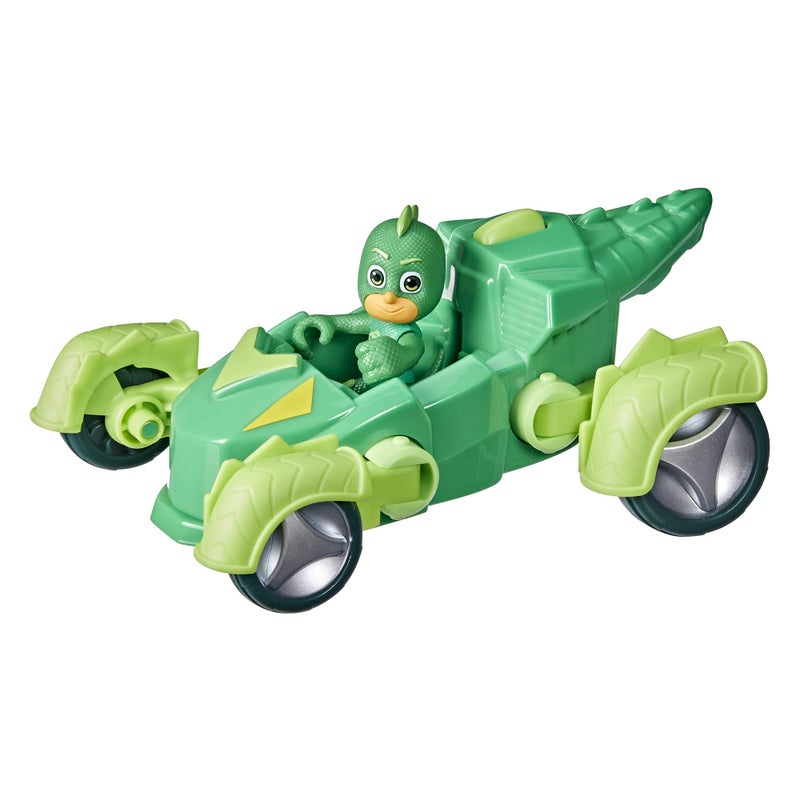 PJMASKS PJ Masks Gekko Deluxe Vehicle Preschool Toy, Gekko-Mobile Car with 2 Wheel Modes and Gekko Action Figure for Kids Ages 3 and Up - Image 2