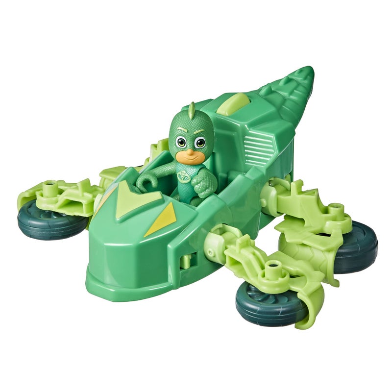 PJMASKS PJ Masks Gekko Deluxe Vehicle Preschool Toy, Gekko-Mobile Car with 2 Wheel Modes and Gekko Action Figure for Kids Ages 3 and Up - Image 3