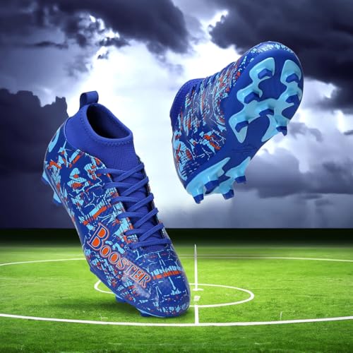AIVIN Unisex Booster Pro. Light Weight and Durable Football Shoes &, Comfortable and Flexible Soccer Shoe, Football Studs, Multi, 7 - Image 2