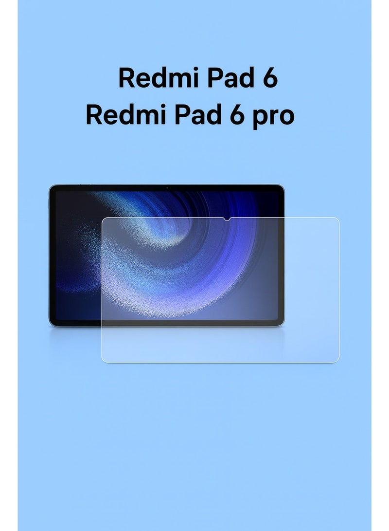 Tempered Glass Screen Protector for Redmi Pad 6 11 and Redmi Pad 6 Pro 11 – Shock & Scratch Resistant, Distinct Clarity, Smooth Touch, Easy Installation - Image 1