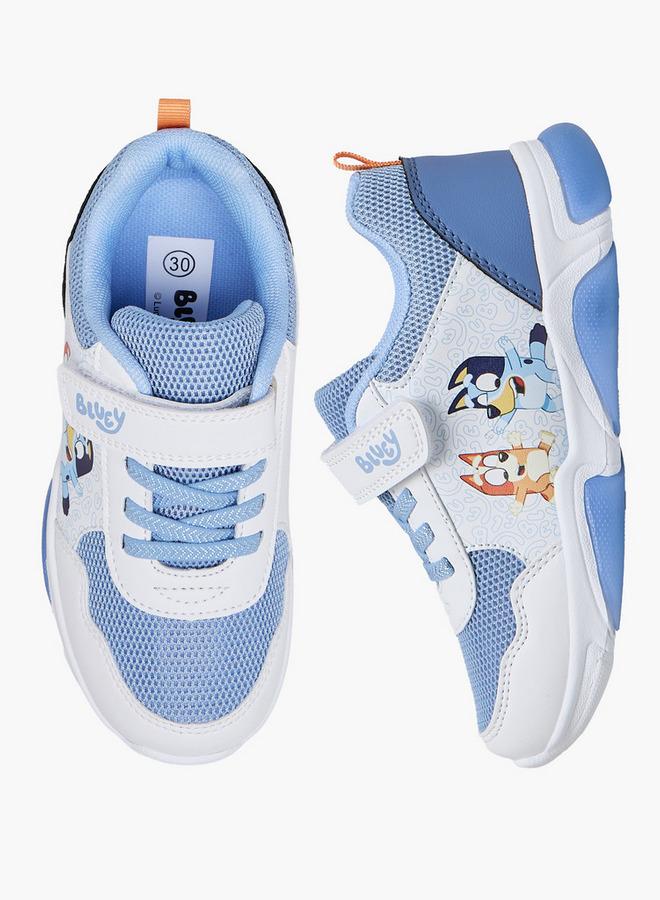 BLUEY Boys Hook & Look Light-Up Sneakers - Image 1