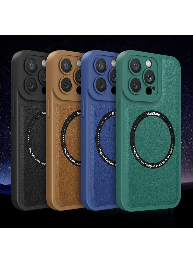 Zaboon Case For iPhone 12 Pro Magsafe Magnetic Plain Leather Phone Case - Image 2