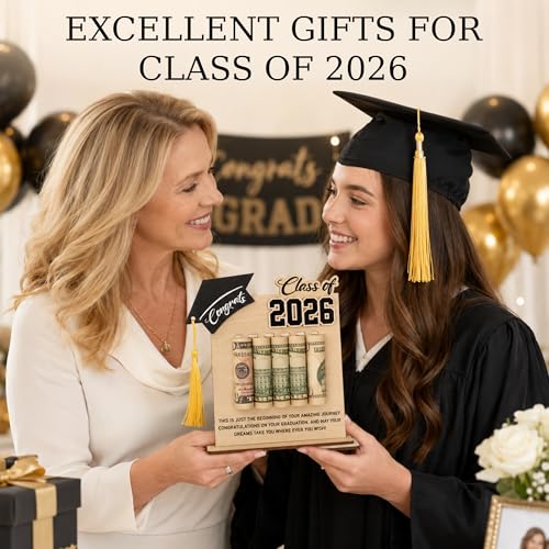 KATINAT Class of 2026 Graduation Money Holder 2026, Wooden Graduation Money Cash, Unique Graduate Gifts for Him Her Daughter Son Seniors, Graduation Gifts - Image 5
