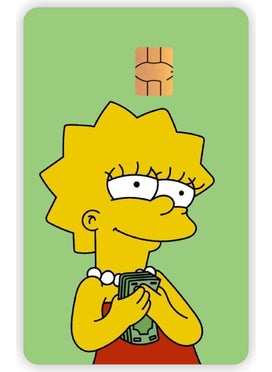 Quart Accessory Lisa Simpson Card Covering Sticker Card Label