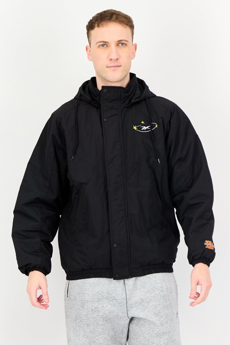 Reebok Tom And Jerry x Reebok Men Embroidered Outdoor Jacket, Black - Image 1