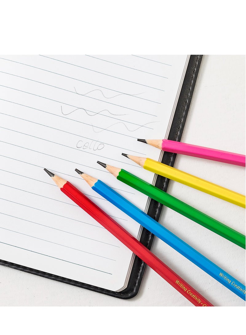 Cello 30 Pcs Wooden HB Pencils, Black Pencil Non Slip Pre-Sharpened Pencil with Eraser Student Writing Drawing Tool for Exams, School, Office, Home Drawing Sketching - Image 3