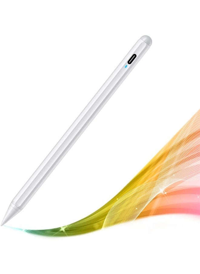 Stylus Pen with Palm Rejection – 2 in 1 Rechargeable 1.2mm Fine Point Active Stylus for Touch Screens, Tilt Sensitivity & Fast Charging, Compatible with iPad Pro, iPad Air, Android Tablets & Smartphones - Image 1