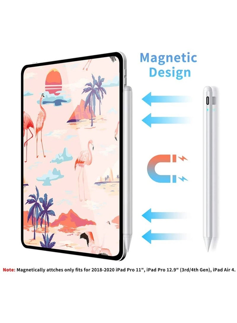 Stylus Pen with Palm Rejection – 2 in 1 Rechargeable 1.2mm Fine Point Active Stylus for Touch Screens, Tilt Sensitivity & Fast Charging, Compatible with iPad Pro, iPad Air, Android Tablets & Smartphones - Image 5