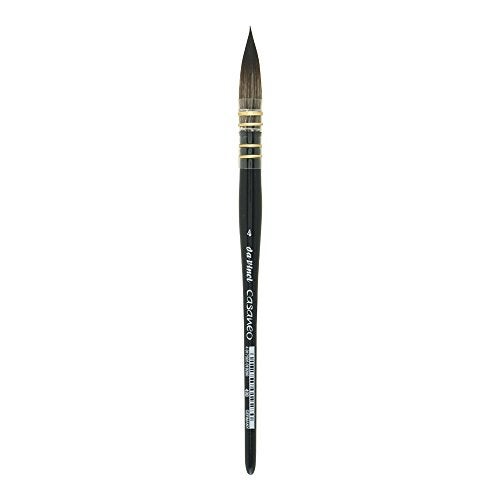 da Vinci Watercolor Series 498 Casaneo Paint Brush, Round Quill New Wave Synthetics, Size 4 - Image 1