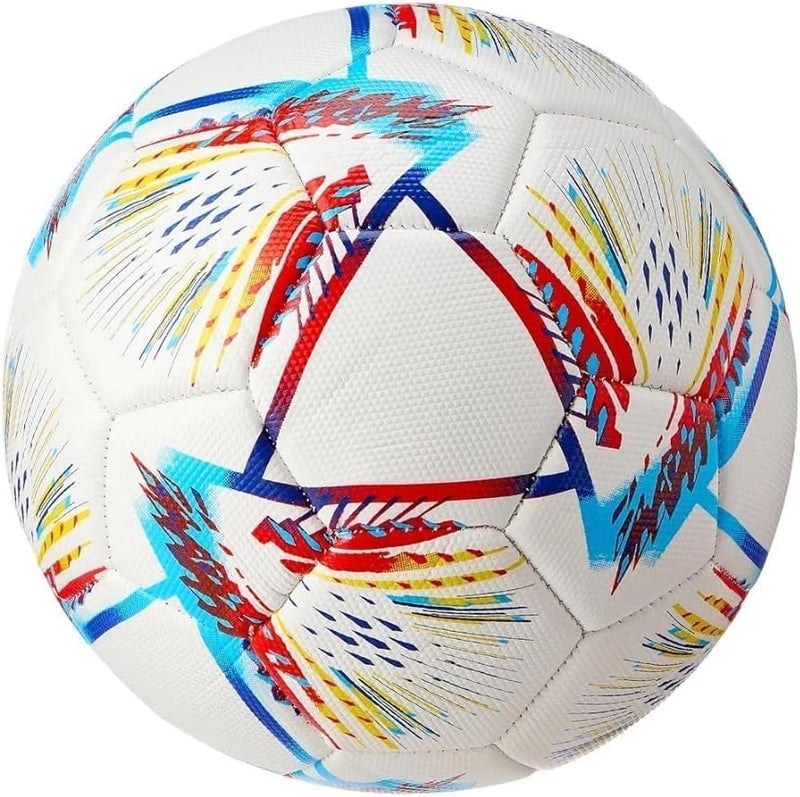 CITY STAR--Size 5 Pro Soccer Ball – Durable Colorful Design with High Flexibility, Perfect for Matches and Training for Players Ages 12+