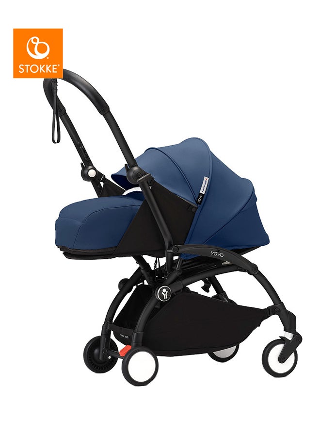 STOKKE YOYO3 Black Frame With 0+ Newborn Pack Air France  - Image 1