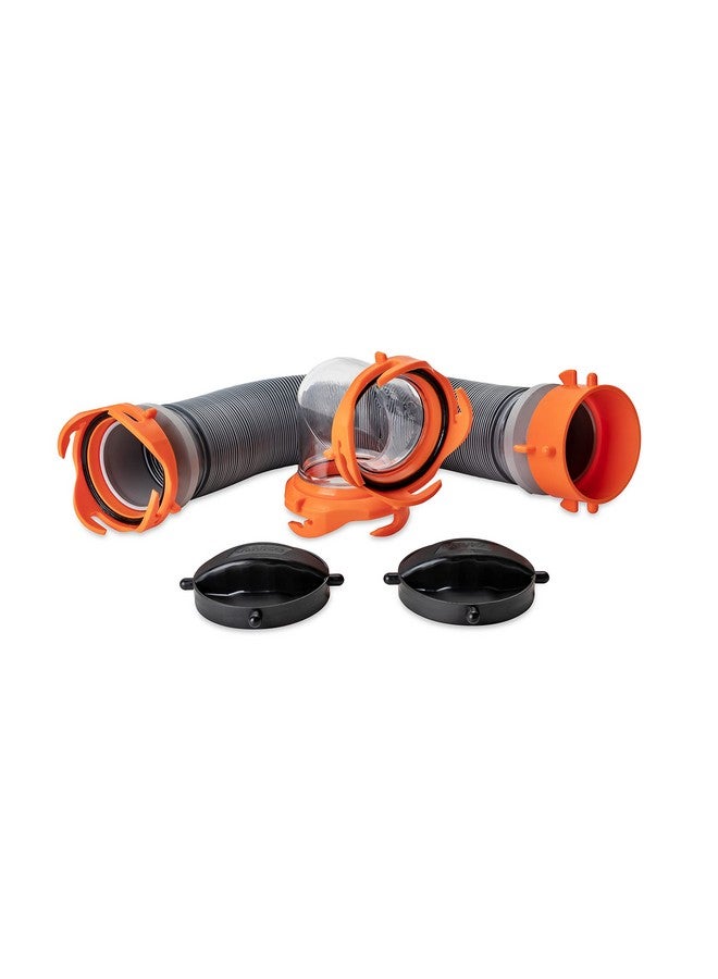 Camco Camco 3-Foot Super Heavy-Duty Tote Tank Sewer Hose Kit | 18mil HTS Vinyl (39645), Black  - Image 2