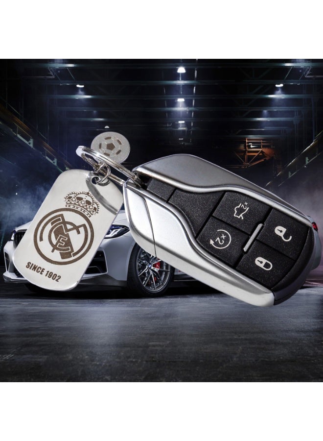 KeyAmor lux Real Madrid keychain for Real Madrid team fan, comes in fancy gift box which makes it a perfect choice for a special gift  - Image 5
